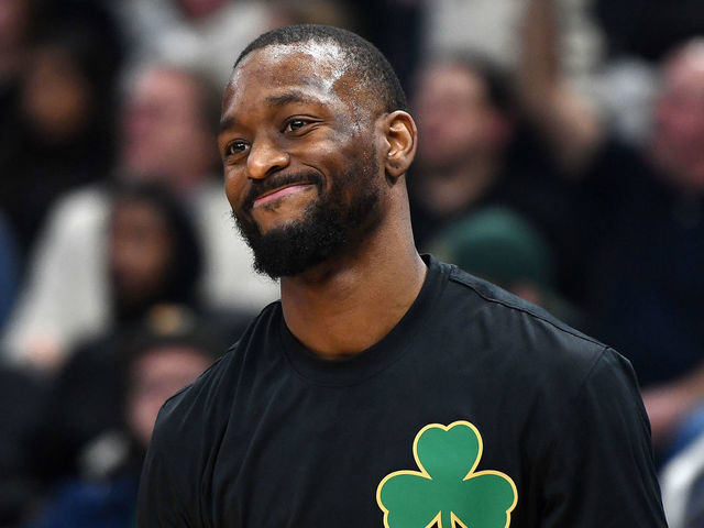 MILWAUKEE, WISCONSIN - JANUARY 16: Kemba Walker #8 of the Boston Celtics participates in warmups prior to a game against the Milwaukee Bucks at Fiserv Forum on January 16, 2020 in Milwaukee, Wisconsin.