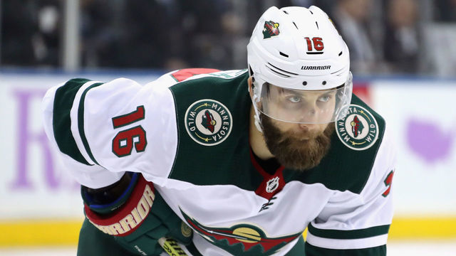 NEW YORK, NEW YORK - NOVEMBER 25: Jason Zucker #16 of the Minnesota Wild skates against the New York Rangers at Madison Square Garden on November 25, 2019 in New York City. The Rangers defeated the Wild 3-2 in overtime.