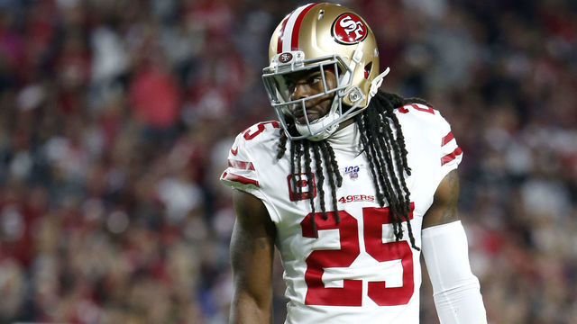 GLENDALE, ARIZONA - OCTOBER 31: Cornerback Richard Sherman #25 of the San Francisco 49ers during the first half of the NFL football game against the Arizona Cardinals at State Farm Stadium on October 31, 2019 in Glendale, Arizona.
