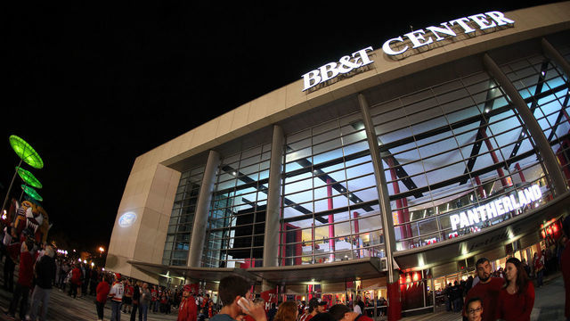 SUNRISE, FL - JANUARY 19: An exterior view of the BB&T Center prior to the start of the game between the Carolina Hurricanes and the Florida Panthers on January 19, 2013 in Sunrise, Florida.