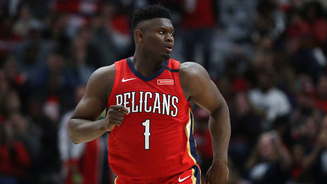 NEW ORLEANS, LOUISIANA - JANUARY 22: Zion Williamson #1 of the New Orleans Pelicans looks on during the game against the San Antonio Spurs at Smoothie King Center on January 22, 2020 in New Orleans, Louisiana. NOTE TO USER: User expressly acknowledges and agrees that, by downloading and/or using this photograph, user is consenting to the terms and conditions of the Getty Images License Agreement.