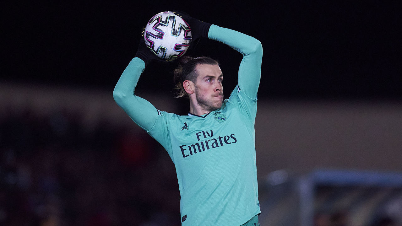 SALAMANCA, SPAIN - JANUARY 22: Gareth Bale of Real Madrid CF in action during the Copa del Rey round of 32 match between Unionistas CF and Real Madrid CF at stadium of Las Pistas on January 22, 2020 in Salamanca, Spain.