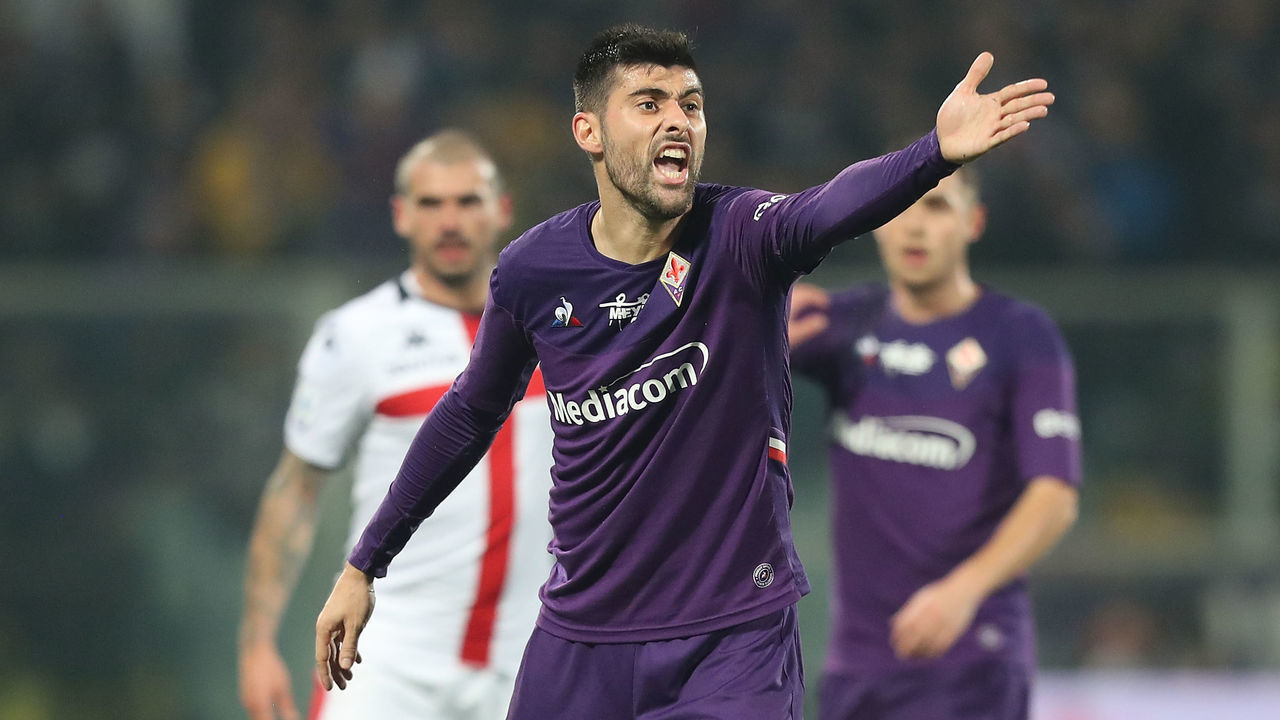 FLORENCE, ITALY - JANUARY 25: Marco Benassi of ACF Fiorentina reacts during the Serie A match between ACF Fiorentina and Genoa CFC at Stadio Artemio Franchi on January 25, 2020 in Florence, Italy.
