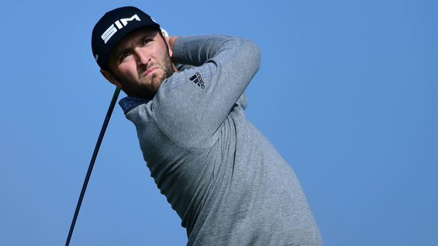 SAN DIEGO, CALIFORNIA - JANUARY 25: Jon Rahm of Spain plays his shot from the second tee during the third round of the Farmers Insurance Open at Torrey Pines South on January 25, 2020 in San Diego, California.