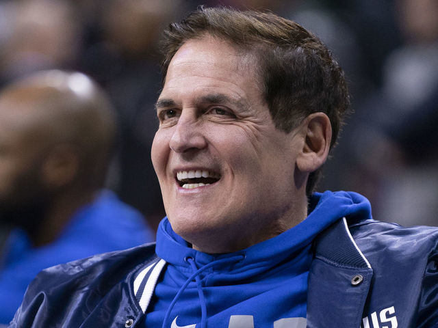 PHILADELPHIA, PA - DECEMBER 20: Owner Mark Cuban of the Dallas Mavericks reacts prior to the game against the Philadelphia 76ers at the Wells Fargo Center on December 20, 2019 in Philadelphia, Pennsylvania. NOTE TO USER: User expressly acknowledges and agrees that, by downloading and/or using this photograph, user is consenting to the terms and conditions of the Getty Images License Agreement.