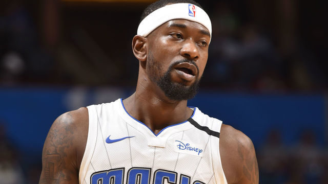 ORLANDO, FL - JANUARY 24: Terrence Ross #8 of the Orlando Magic looks on during the game against the Boston Celtics on January 24, 2020 at Amway Center in Orlando, Florida. Mandatory Copyright Notice: Copyright 2020 NBAE