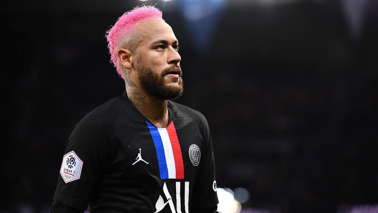 Paris Saint-Germain's Brazilian forward Neymar looks on during the French L1 football match between Paris Saint-Germain (PSG) and Montpellier Herault SC at the Parc des Princes stadium in Paris, on February 1, 2020.