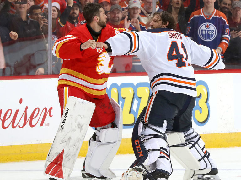 Goalies gone wild Looking back at the most memorable NHL goalie fights