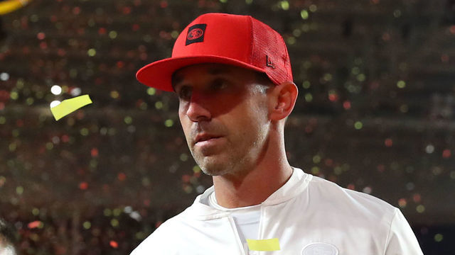 MIAMI, FLORIDA - FEBRUARY 02: Head coach Kyle Shanahan of the San Francisco 49ers reacts after losing to the Kansas City Chiefs 31-20 in Super Bowl LIV at Hard Rock Stadium on February 02, 2020 in Miami, Florida.