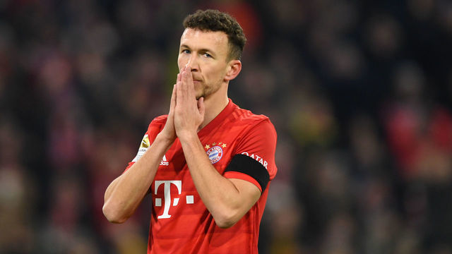 Bayern Munich's Croatian midfielder Ivan Perisic reacts during the German first division Bundesliga football match Bayern Munich v Schalke 04 in Munich on January 25, 2020.