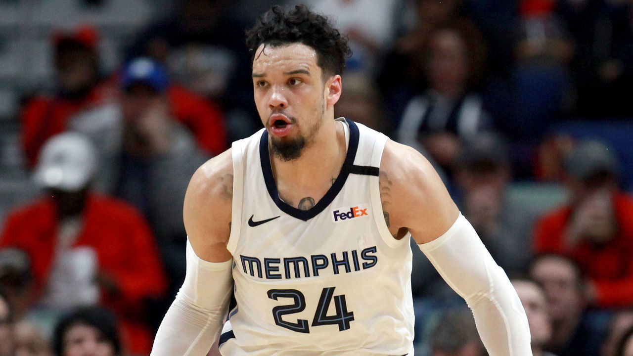 NEW ORLEANS, LOUISIANA - JANUARY 31: Dillon Brooks #24 of the Memphis Grizzlies dribbles the ball down court during a NBA game against the New Orleans Pelicans at Smoothie King Center on January 31, 2020 in New Orleans, Louisiana.