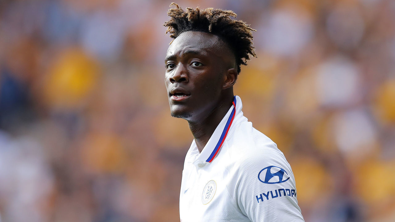 WOLVERHAMPTON, ENGLAND - SEPTEMBER 14: Tammy Abraham of Chelsea looks on during the Premier League match between Wolverhampton Wanderers and Chelsea FC at Molineux on September 14, 2019 in Wolverhampton, United Kingdom.
