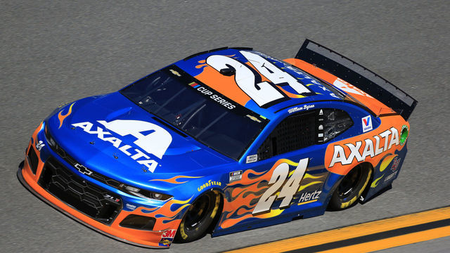 DAYTONA, FL - FEBRUARY 8: William Byron, Hendrick Motorsports, Chevrolet Camaro Axalta Color of the Year (24) during practice for the Daytona 500 on February 8, 2020 at Daytona International Speedway in Daytona Beach, Florida