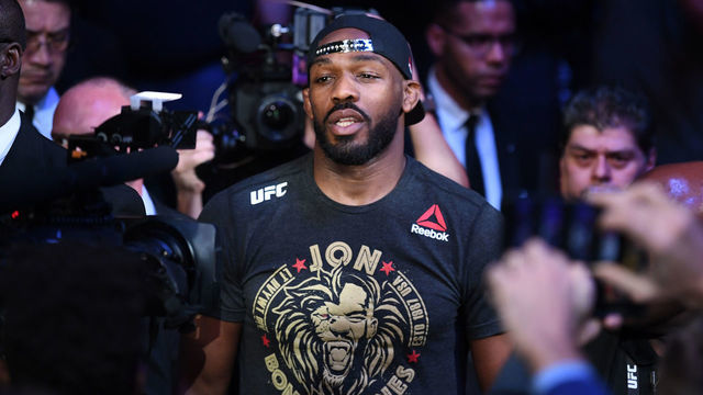 HOUSTON, TEXAS - FEBRUARY 08: Jon Jones walks to the octagon prior to his light heavyweight championship bout during the UFC 247 event at Toyota Center on February 08, 2020 in Houston, Texas.