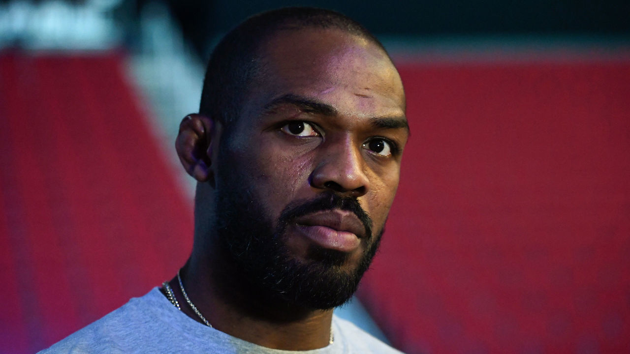 HOUSTON, TX - FEBRUARY 07: Jon Jones waits backstage during the UFC 247 ceremonial weigh-in at the Toyota Center on February 7, 2020 in Houston, Texas.