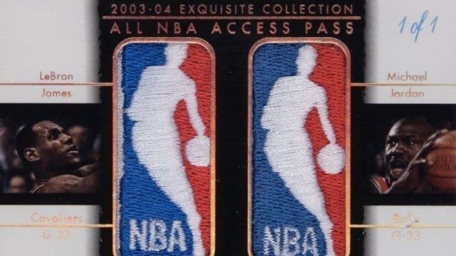 LeBron-MJ card sells for record-setting $900K