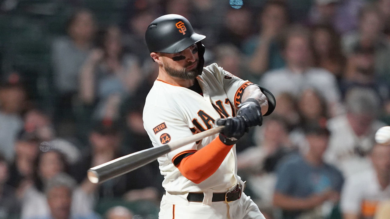 SAN FRANCISCO, CALIFORNIA - SEPTEMBER 25: Kevin Pillar #1 of the San Francisco Giants bats against the Colorado Rockies in the bottom of the fifth inning at Oracle Park on September 25, 2019 in San Francisco, California.