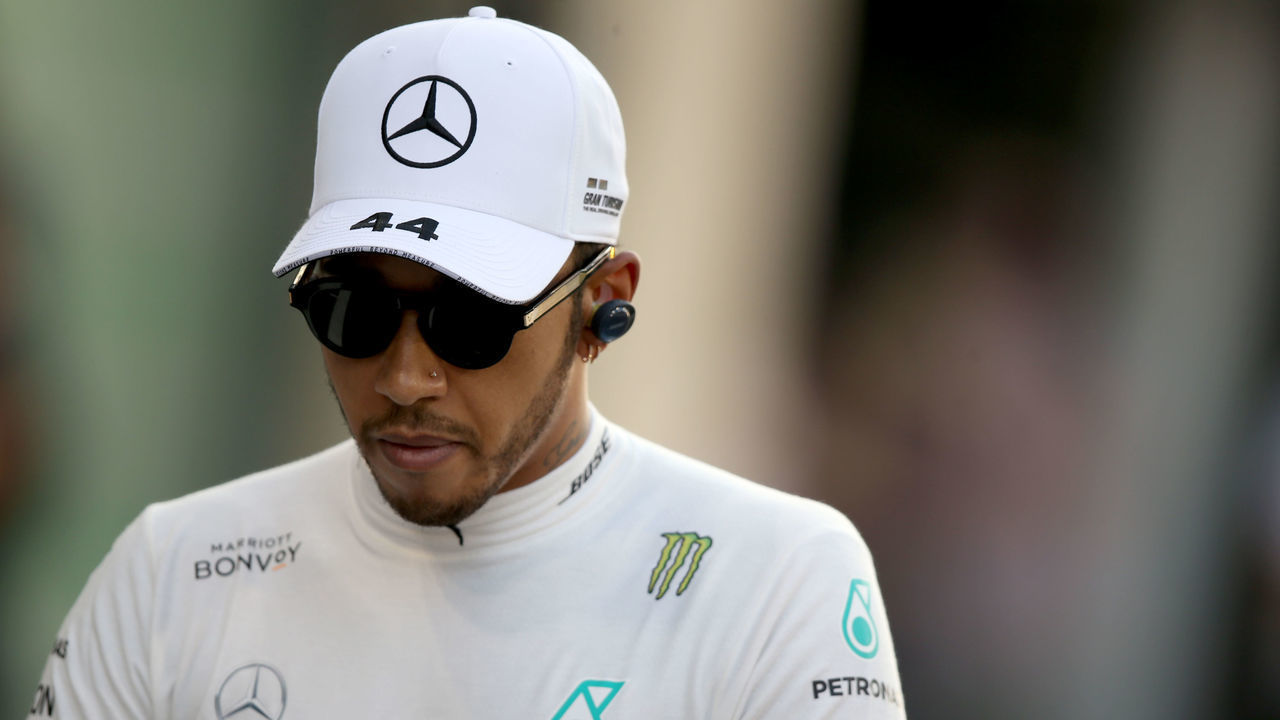 ABU DHABI, UNITED ARAB EMIRATES - DECEMBER 01: Lewis Hamilton of Great Britain and Mercedes GP prepares to drive on the grid before the F1 Grand Prix of Abu Dhabi at Yas Marina Circuit on December 01, 2019 in Abu Dhabi, United Arab Emirates.