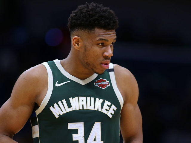 NEW ORLEANS, LOUISIANA - FEBRUARY 04: Giannis Antetokounmpo #34 of the Milwaukee Bucks reacts against the New Orleans Pelicans during a game at the Smoothie King Center on February 04, 2020 in New Orleans, Louisiana.