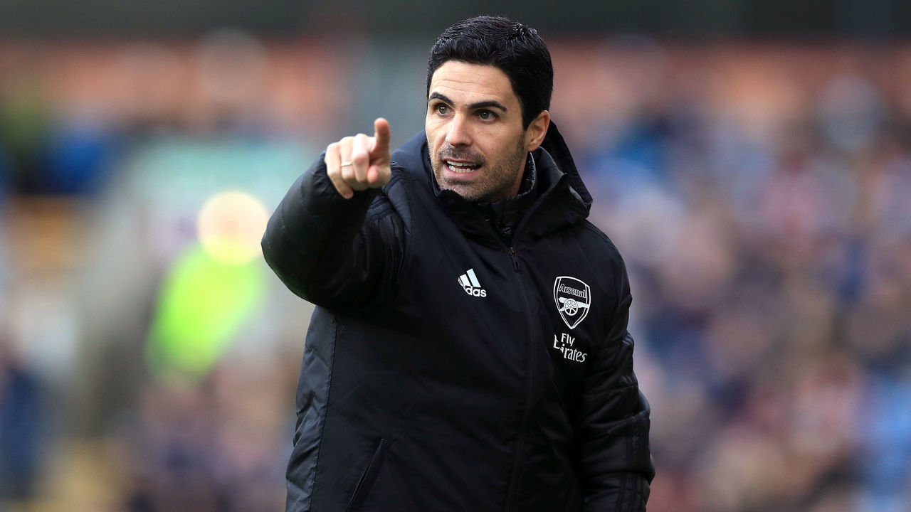 Arsenal manager Mikel Arteta Burnley v Arsenal - Premier League - Turf Moor 02-02-2020 .