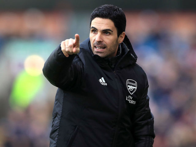 Arsenal manager Mikel Arteta Burnley v Arsenal - Premier League - Turf Moor 02-02-2020 .