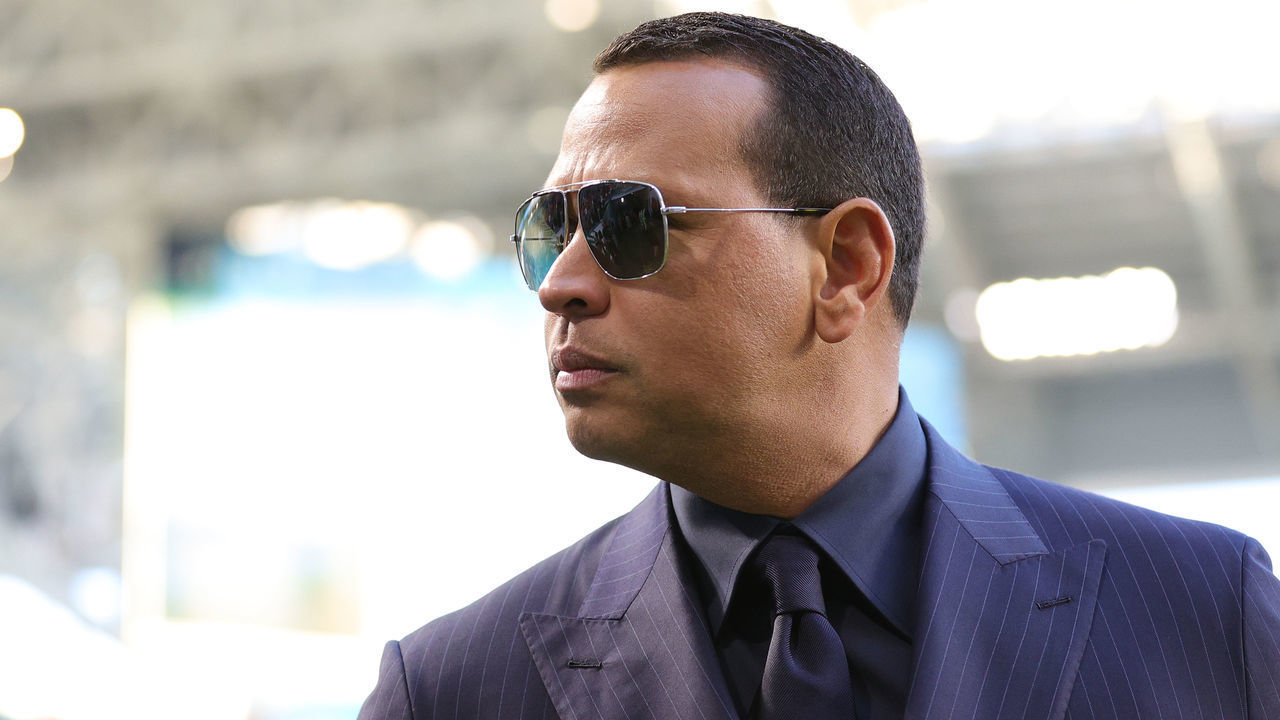 MIAMI, FLORIDA - FEBRUARY 02: Former baseball player Alex Rodriguez looks on before Super Bowl LIV at Hard Rock Stadium on February 02, 2020 in Miami, Florida.