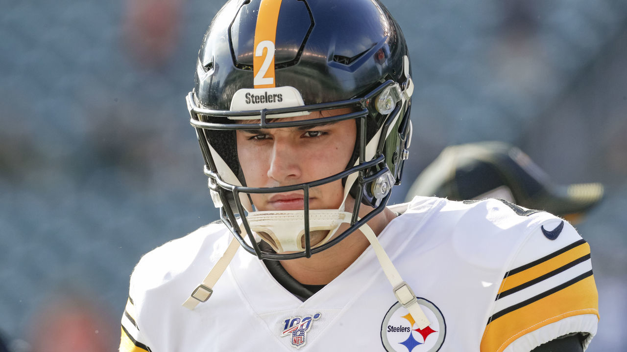 CINCINNATI, OH - NOVEMBER 24: Mason Rudolph #2 of the Pittsburgh Steelers is seen before the game against the Cincinnati Bengals at Paul Brown Stadium on November 24, 2019 in Cincinnati, Ohio.