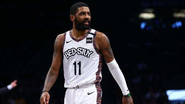 NEW YORK, NEW YORK - JANUARY 31: Kyrie Irving #11 of the Brooklyn Nets in action against the Chicago Bulls at Barclays Center on January 31, 2020 in New York City. Brooklyn Nets defeated the Chicago Bulls 133-118.
