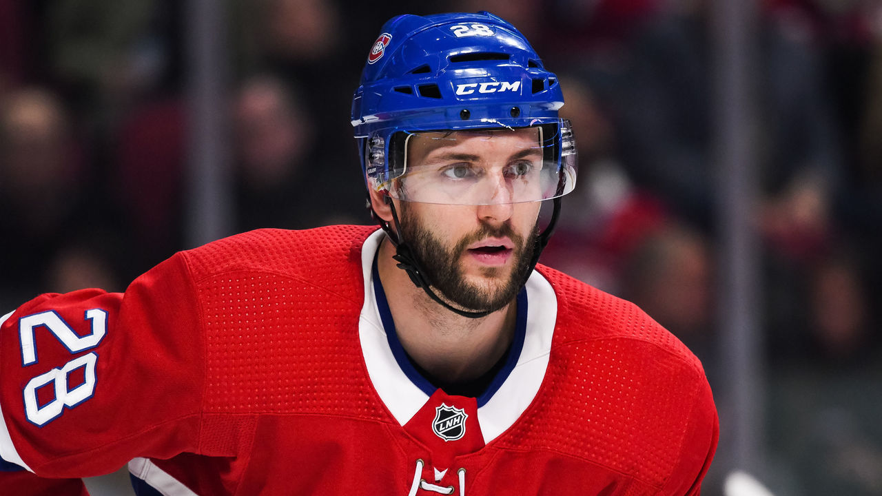 MONTREAL, QC - FEBRUARY 06: Look on Montreal Canadiens defenceman Marco Scandella (28) during the Anaheim Ducks versus the Montreal Canadiens game on February 06, 2020, at Bell Centre in Montreal, QC