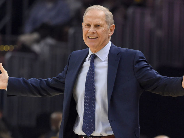 CLEVELAND, OHIO - DECEMBER 18: Head coach John Beilein of the Cleveland Cavaliers reacts during the first half against the Charlotte Hornets at Rocket Mortgage Fieldhouse on December 18, 2019 in Cleveland, Ohio. The Cavaliers defeated the Hornets 100-98. NOTE TO USER: User expressly acknowledges and agrees that, by downloading and/or using this photograph, user is consenting to the terms and conditions of the Getty Images License Agreement.