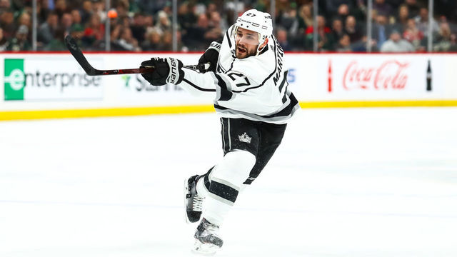 ST. PAUL, MN - JANUARY 15: Alec Martinez #27 of the Los Angeles Kings shoots the puck in the third period against the Minnesota Wild at Xcel Energy Center on January 15, 2019 in St. Paul, Minnesota. The Minnesota Wild defeated the Los Angeles Kings 2-1 in the shootout.