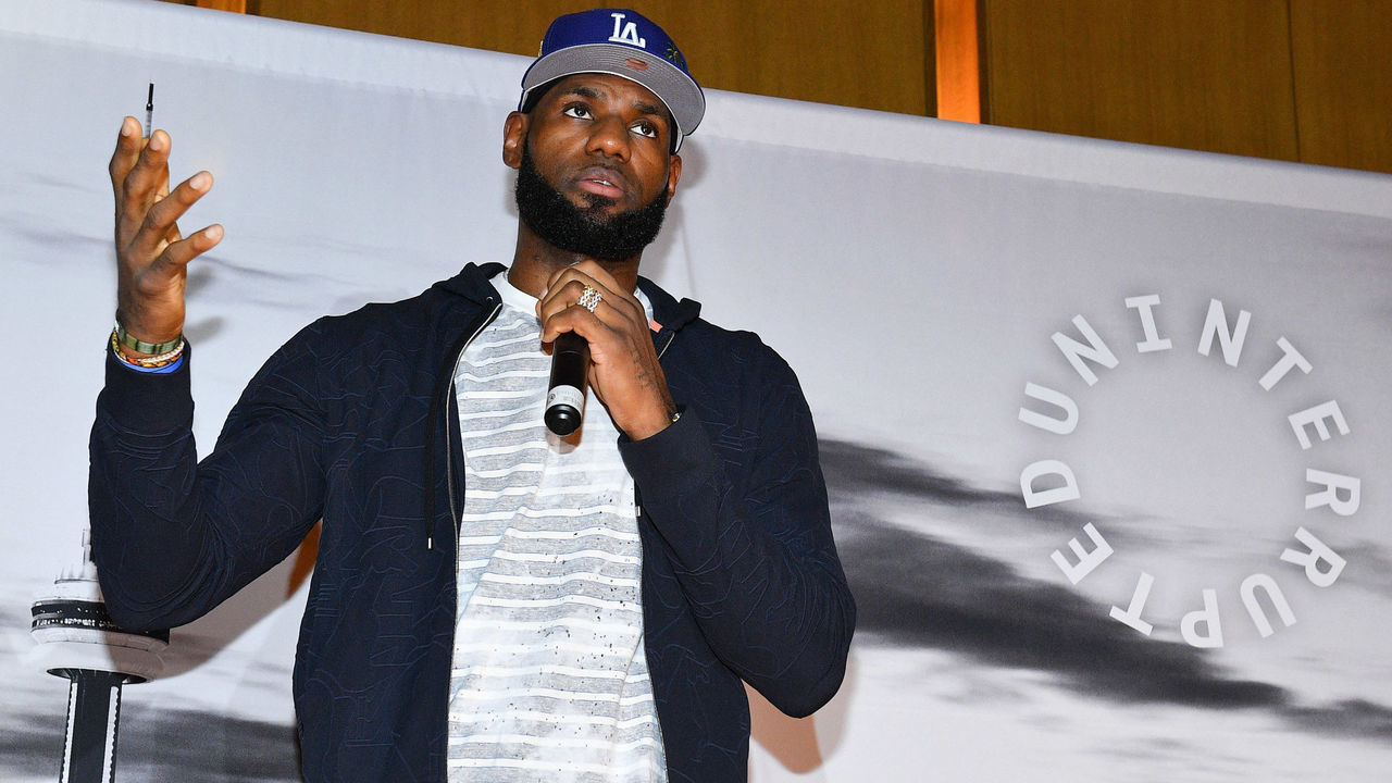TORONTO, ONTARIO - AUGUST 02: NBA Player Lebron James attends the Uninterrupted Canada Launch held at Louis Louis at The St. Regis Toronto on August 02, 2019 in Toronto, Canada.