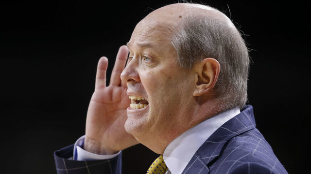 SOUTH BEND, IN - FEBRUARY 28: Head coach Kevin Stallings of the Pittsburgh Panthers is seen during the game against the Notre Dame Fighting Irish at Purcell Pavilion on February 28, 2018 in South Bend, Indiana.
