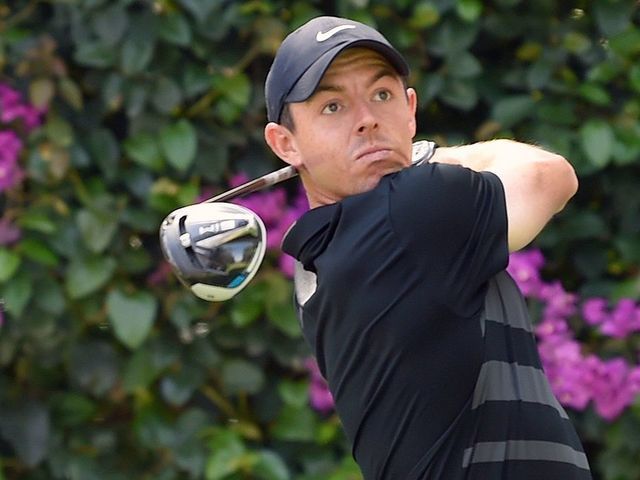 Rory McIlroy, of Northern Ireland, watches his tee shot from the14th hole during the first round of the World Golf Championship, at Chapultepec's Golf Club in Mexico City, on February 20, 2020.