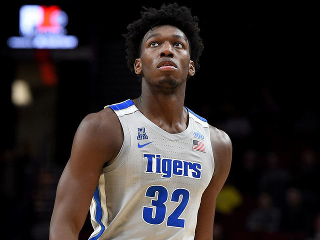 PORTLAND, OREGON - NOVEMBER 12: James Wiseman #32 of the Memphis Tigers walks up court during the first half of the game against the Oregon Ducks between the Oregon Ducks and Memphis Grizzlies at Moda Center on November 12, 2019 in Portland, Oregon.