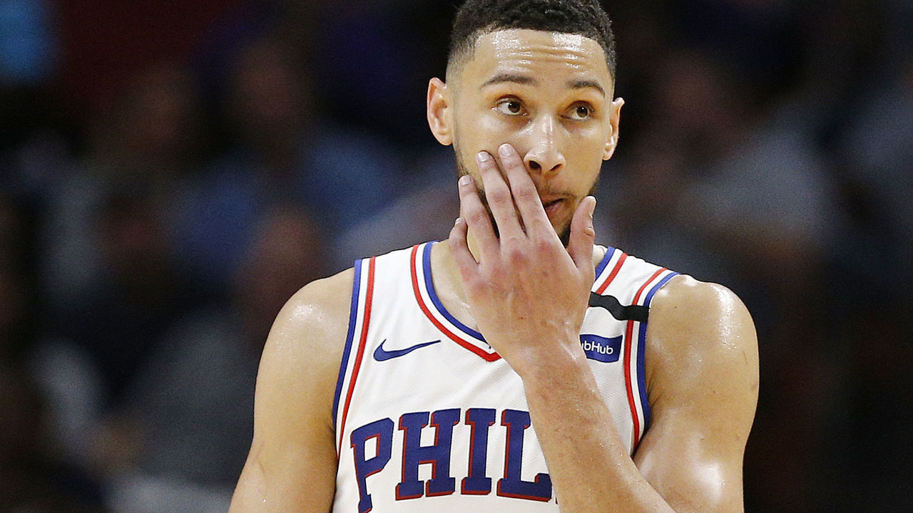 MIAMI, FLORIDA - FEBRUARY 03: Ben Simmons #25 of the Philadelphia 76ers in action against the Miami Heat during the first half at American Airlines Arena on February 03, 2020 in Miami, Florida. NOTE TO USER: User expressly acknowledges and agrees that, by downloading and/or using this photograph, user is consenting to the terms and conditions of the Getty Images License Agreement.