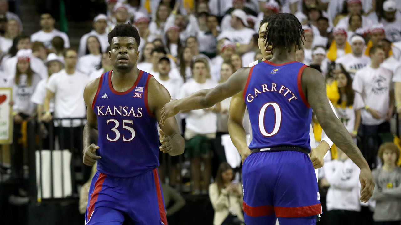 WACO, TEXAS - FEBRUARY 22: Udoka Azubuike #35 of the Kansas Jayhawks in the first half at Ferrell Center on February 22, 2020 in Waco, Texas.