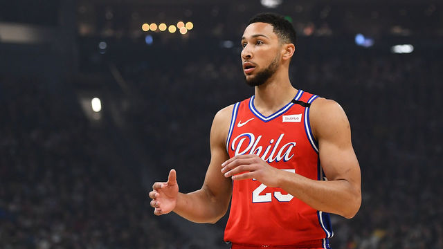 MILWAUKEE, WISCONSIN - FEBRUARY 22: Ben Simmons #25 of the Philadelphia 76ers waits for a pass during the first half of a game against the Milwaukee Bucks at Fiserv Forum on February 22, 2020 in Milwaukee, Wisconsin.