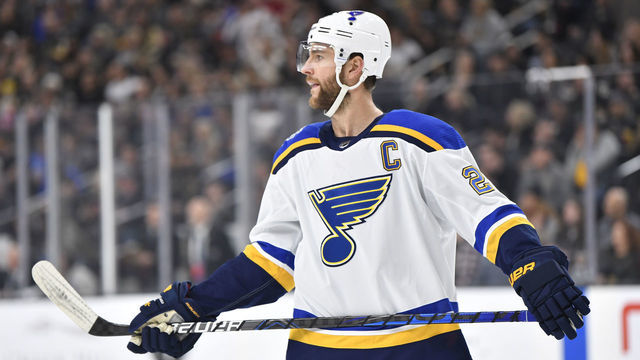 LAS VEGAS, NEVADA - JANUARY 04: Alex Pietrangelo #27 of the St. Louis Blues skates during the first period against the Vegas Golden Knights at T-Mobile Arena on January 04, 2020 in Las Vegas, Nevada.