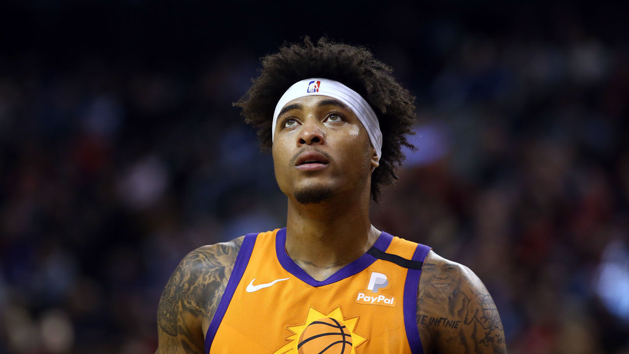 TORONTO, ON - FEBRUARY 21: Kelly Oubre Jr. #3 of the Phoenix Suns looks on during the second half of an NBA game against the Toronto Raptors at Scotiabank Arena on February 21, 2020 in Toronto, Canada.