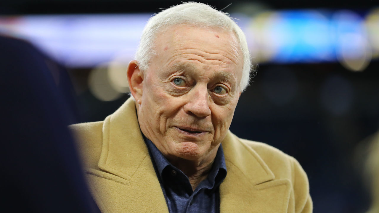 DETROIT, MI - NOVEMBER 17: Dallas Cowboys owner Jerry Jones before the game between Detroit Lions and the Dallas Cowboys at Ford Field on November 17, 2019 in Detroit, Michigan.