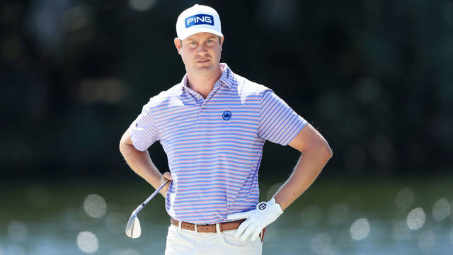 PALM BEACH GARDENS, FLORIDA - FEBRUARY 27: Harris English of the United States plays a shot from a bunker on the sixth hole during the first round of the Honda Classic at PGA National Resort and Spa Champion course on February 27, 2020 in Palm Beach Gardens, Florida.