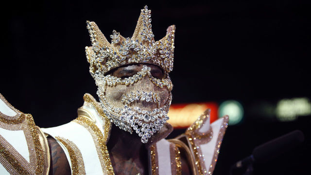 LAS VEGAS, NEVADA - NOVEMBER 23: WBC heavyweight champion Deontay Wilder enters the ring for the start of his title fight against Luis Ortiz at MGM Grand Garden Arena on November 23, 2019 in Las Vegas, Nevada. Wilder retained his title with a seventh-round knockout.