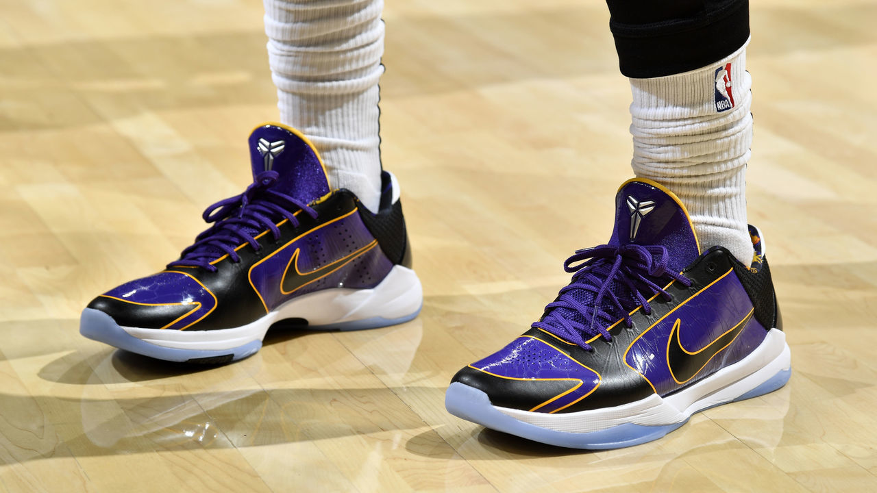SAN ANTONIO, TX - FEBRUARY 26: The sneakers worn DeMar DeRozan #10 of the San Antonio Spurs during the game against the Dallas Mavericks by during the game on February 26, 2020 at the AT&T Center in San Antonio, Texas. Mandatory Copyright Notice: Copyright 2020 NBAE (Photos by Logan Riely/NBAE via Getty Images)