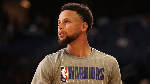 SAN FRANCISCO, CA - FEBRUARY 23: Steph Curry #30 of the Golden State Warriors warms up against the New Orleans Pelicans on February 23, 2020 at Chase Center in San Francisco, California. NOTE TO USER: User expressly acknowledges and agrees that, by downloading and or using this photograph, user is consenting to the terms and conditions of Getty Images License Agreement. Mandatory Copyright Notice: Copyright 2020 NBAE