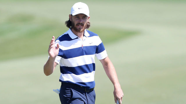 PALM BEACH GARDENS, FLORIDA - FEBRUARY 29: Tommy Fleetwood of England reacts on the first green during the third round of the Honda Classic at PGA National Resort and Spa Champion course on February 29, 2020 in Palm Beach Gardens, Florida.