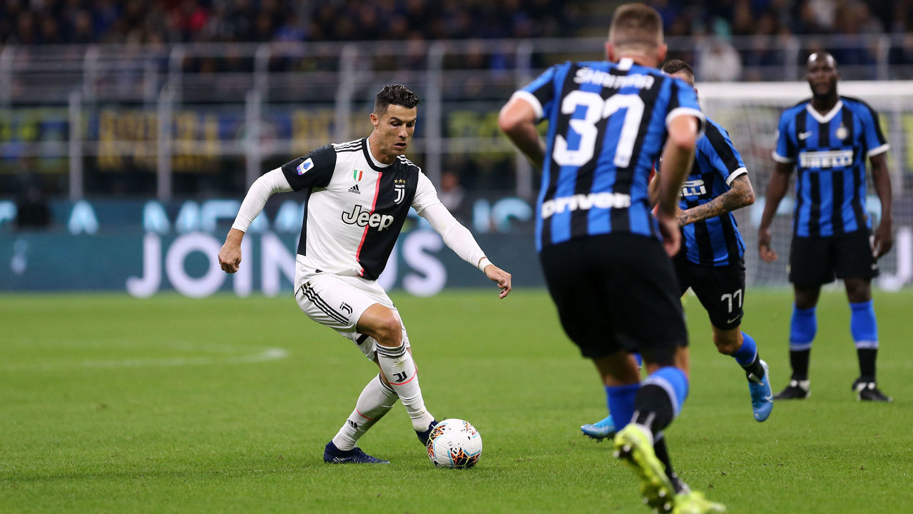 STADIO GIUSEPPE MEAZZA, MILANO, ITALY - 2019/10/06: Cristiano Ronaldo of Juventus FC in action during the Serie A match between Fc Internazionale and Juventus Fc. Juventus Fc wins 2-1 over Fc Internazionale.