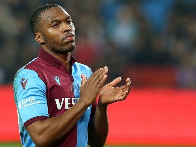 TRABZON, TURKEY - FEBRUARY 04: Daniel Sturridge of Trabzonspor greets fans during the Ziraat Turkish Cup soccer match between Trabzonspor and Buyuksehir Belediye Erzurumspor in Trabzon, Turkey on February 04, 2020.