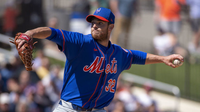 WEST PALM BEACH, FL - FEBRUARY 29: New York Mets Pitcher Steven Matz throw the ball from the mound during an MLB spring training game between the New York Mets and the Houston Astros at the FITTEAM Ballpark of the Palm Beaches in West Palm Beach, Florida on February 29, 2020.
