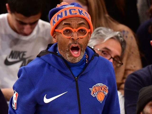 NEW YORK, NY - DECEMBER 16: Spike Lee attends the Oklahoma City Thunder Vs New York Knicks game at Madison Square Garden on December 16, 2017 in New York City.